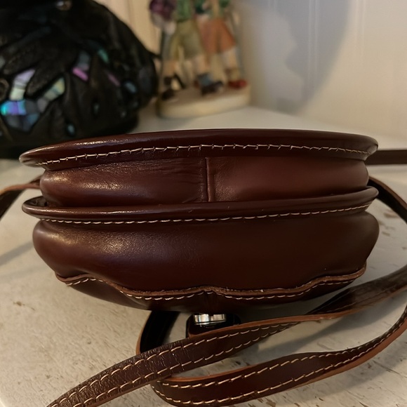 Vera Pelle Italy leather crossbody purse - Picture 3 of 6